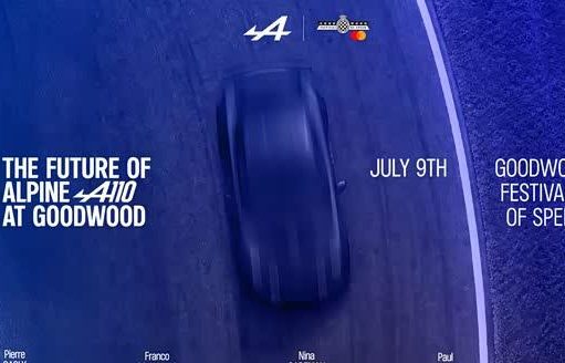 Dritter Prototyp des Alpine A110 feiert Weltpremiere beim Goodwood Festival of Speed