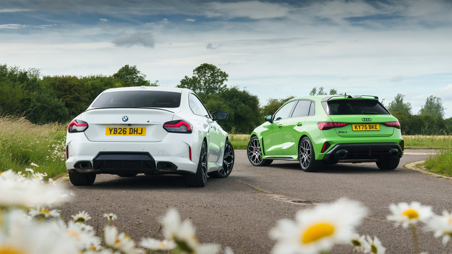 Audi RS3 and BMW M240